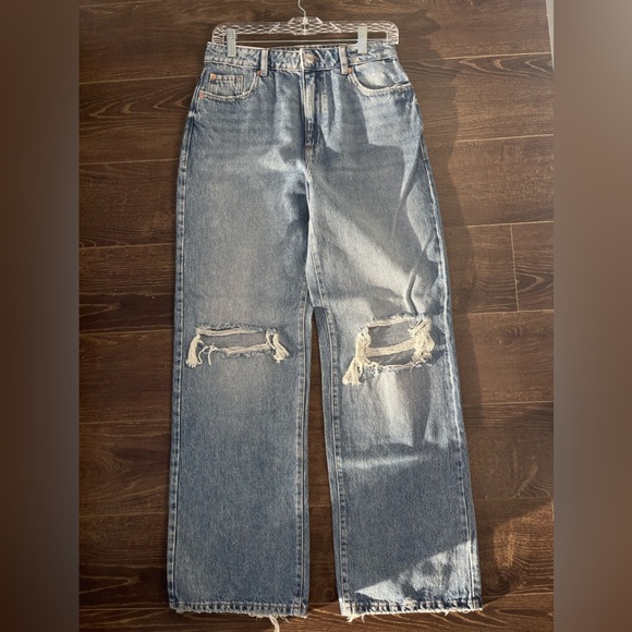 Garage Denim - Garage Wide Leg Jeans (Size 07) - Sawyer Blue